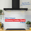 Russell Hobbs Rhgch903b 90cm T-shaped Chimney Cooker Hood Black