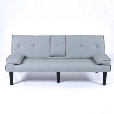67 - Inch White Bed With Cup Holder And Adaptability To Dormitory Rest Areas 2 Seat Multi Functional Thoughtful For Various Scenarios