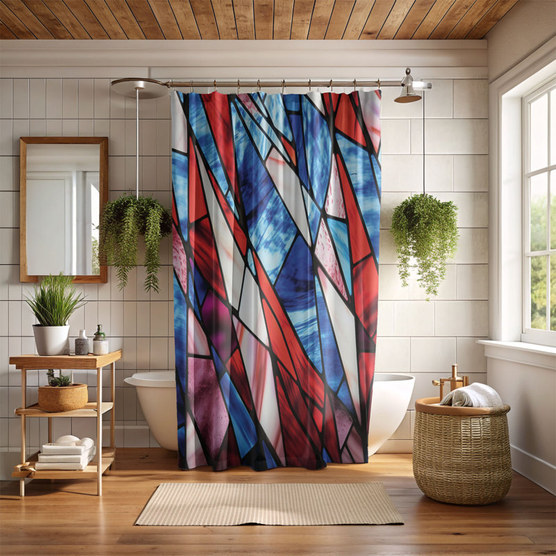 Rideau de douche 1 pièce American, H 74 po x l 71 po