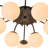 Carren Sputnik Glass Semi Flush Mount-105679056-112729380