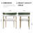 Dining Chairs Upholstered Arm Chairs With Backrests and Metal Legs(Set of 2)-2046054603