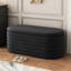 Rangement rembourré noir de 40 pouces - Banc en tissu pour la chambre à coucher, le salon, rehaussant l'apparence de la pièce-857089109