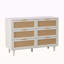 43,31 po, armoire de rangement à 6 tiroirs en rotin, pour chambre à coucher et salon-1119251176-1119251179