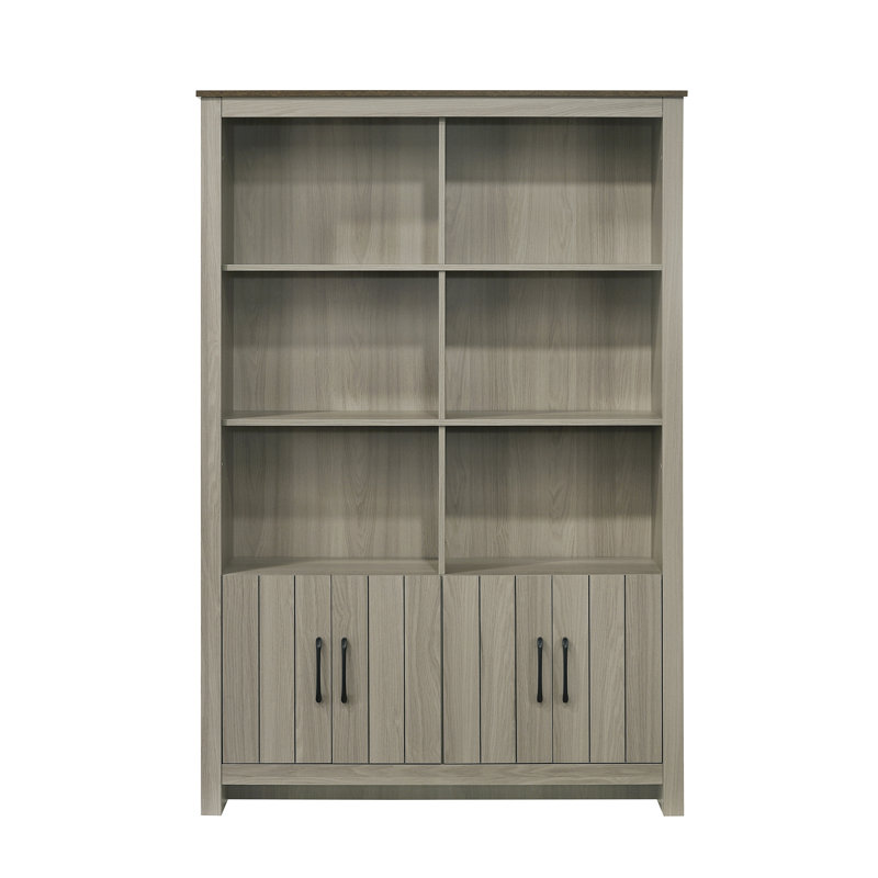 Bibliothèque en chêne gris Nyla
