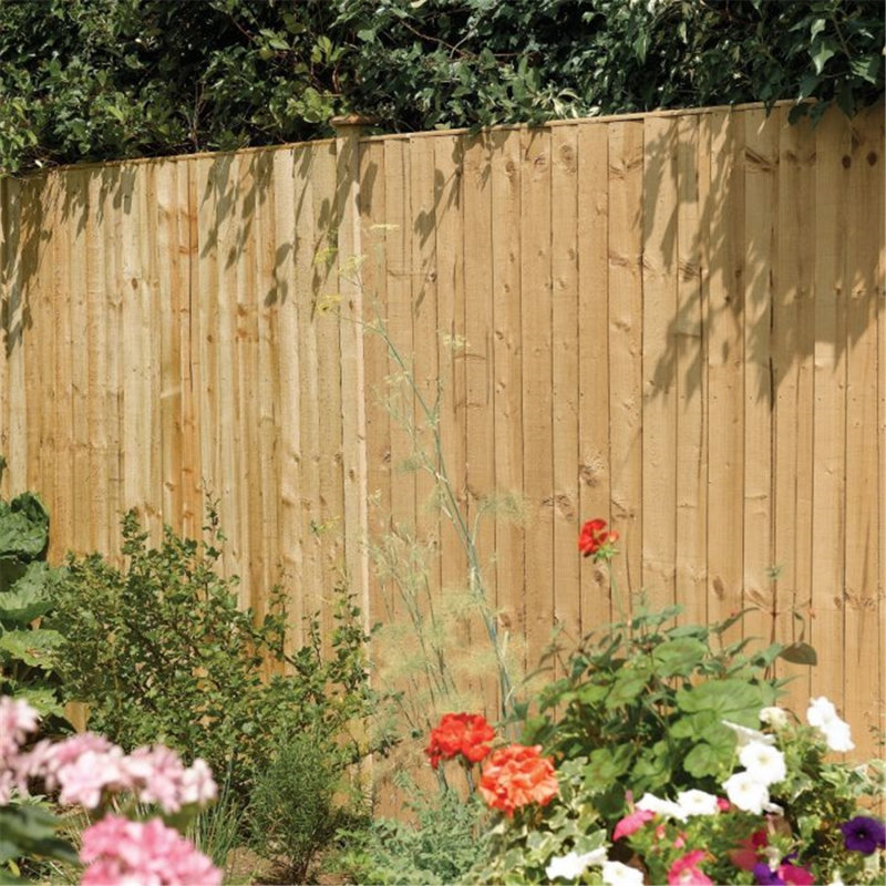 Brekyn Solid Wood Fence Panels Included, 183cm H x 183cm W x 5cm D