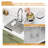 23" L x 18" W Undermount Single Bowl Stainless Steel Kitchen Sink with Basket Strainer-124192668-124192670