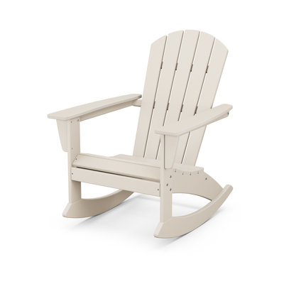 POLYWOOD Nautical Adirondack Rocking Chair