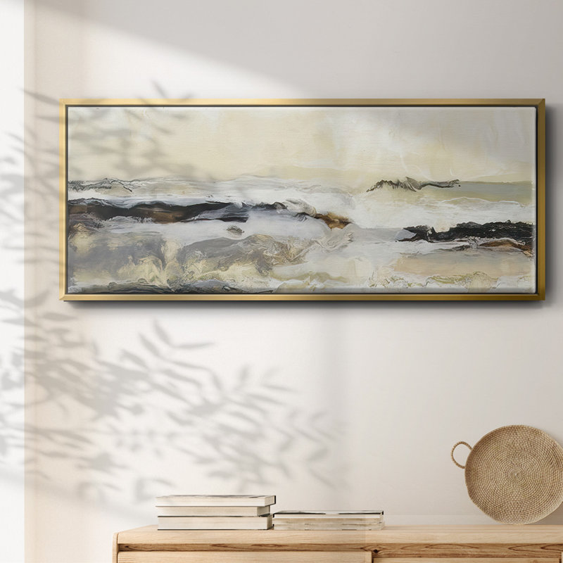 Joyeux horizon I - toile encadrée, H 20 po x l 50 po