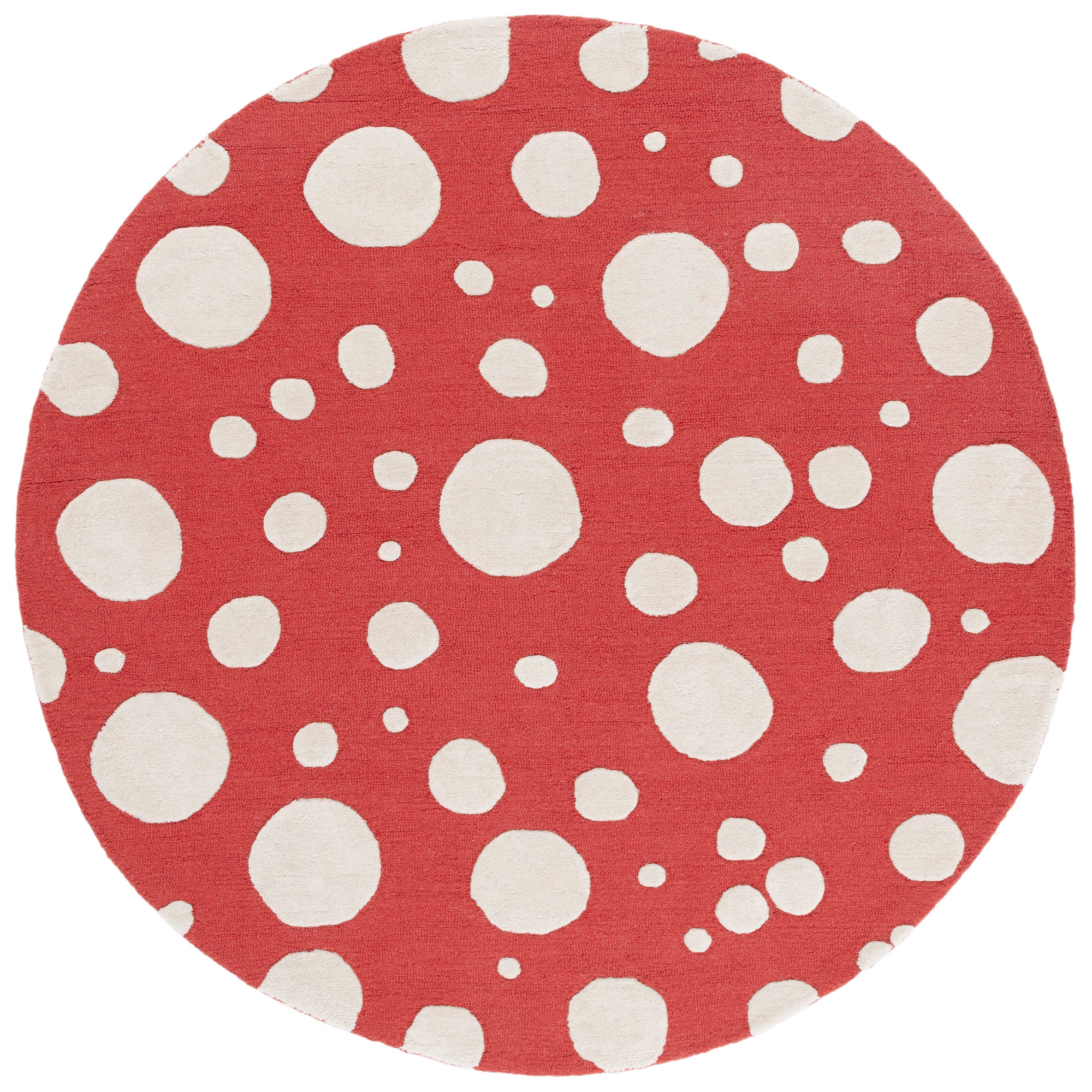 Camey Handmade Wool Rug, Round 6'