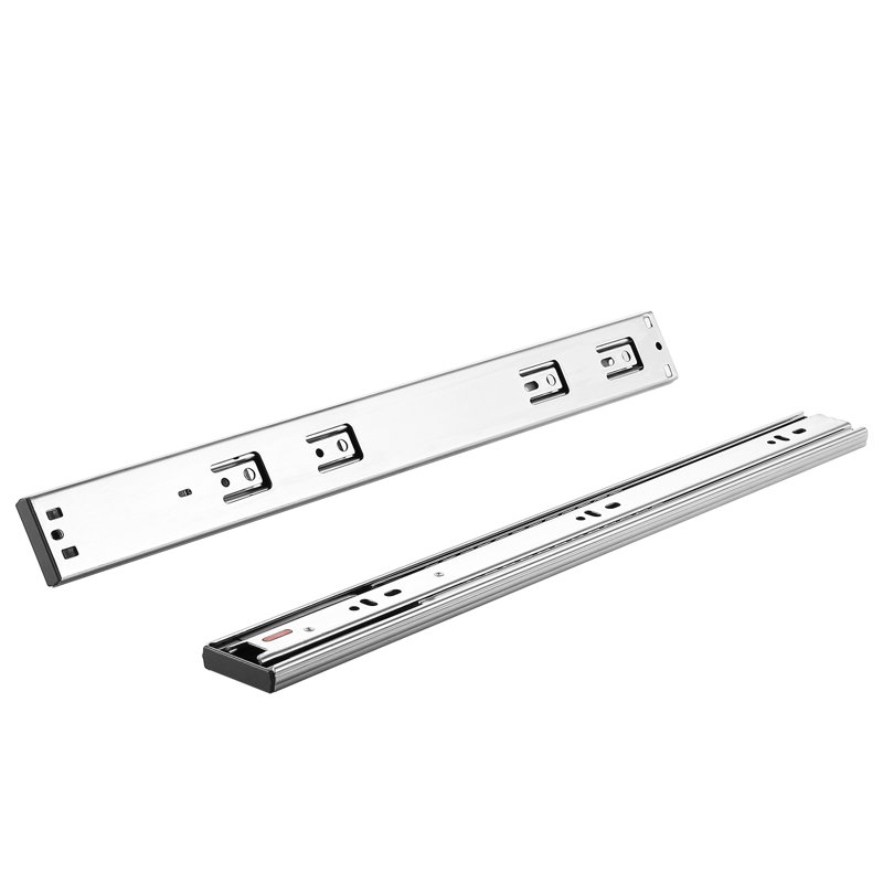 Glissière de tiroir en métal pleine extension à fermeture latérale 1,77 po, H 0,5 po x l 1,77 po x P 22 po