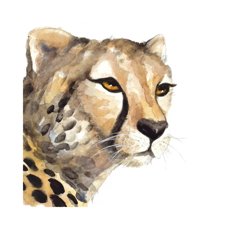 Cheetah Portrait by Lanie Loreth - Wrapped Canvas Painting, 30.48 cm H x 30.48 cm W