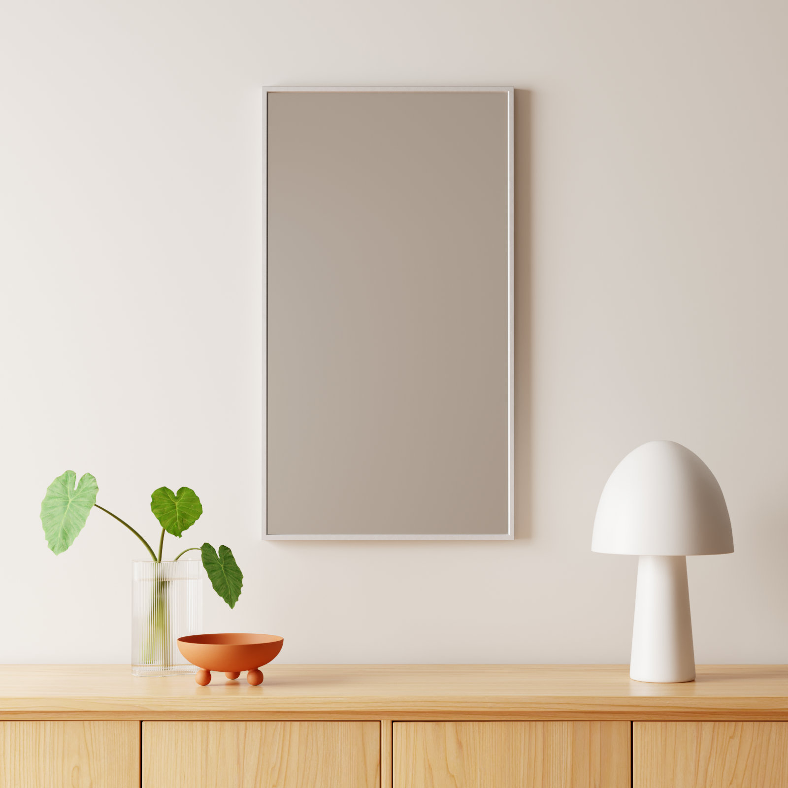 Sabine 36" Accent Mirror, 36" x 20", Silver