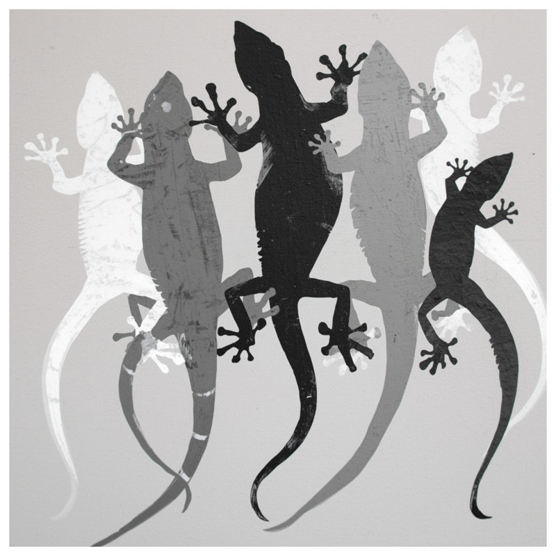 Rideaux de douche Gecko Silhouettes Extra Long, L 70 po x H 84 po
