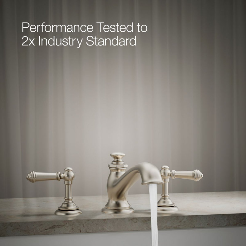 Artifacts® Deck Mounted Roman Tub Faucet with Flare Design, Vibrant Brushed Nickel