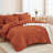Andency Oversized Queen Comforter Set 7 Piece Dark Emerald Green - Bed in a Bag Oversized Queen Boho Lightweight Fluffy Tufted Bedding Sets with Comforter, Sheets, Pillowcases & Shams-124621819-124621815