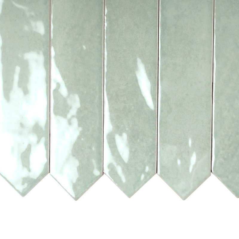Festa 1.7'' W x 9.6'' L Ceramic Singular Tile, Pistachio Green