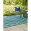 Tapis intérieur / extérieur bleu sarcelle Joniell-229815197