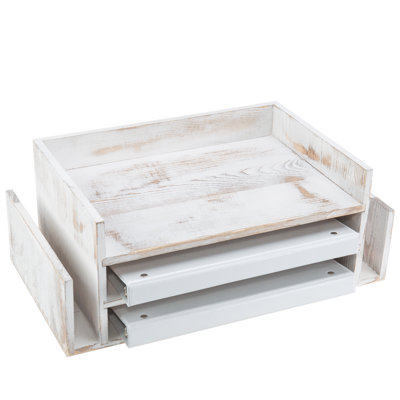 Organisateur de bureau en bois Fickling
