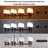 8-light 41.34'' Farmhouse Linear Chandelier With White Shade For Dining Table & Kitchen Island-1847890076