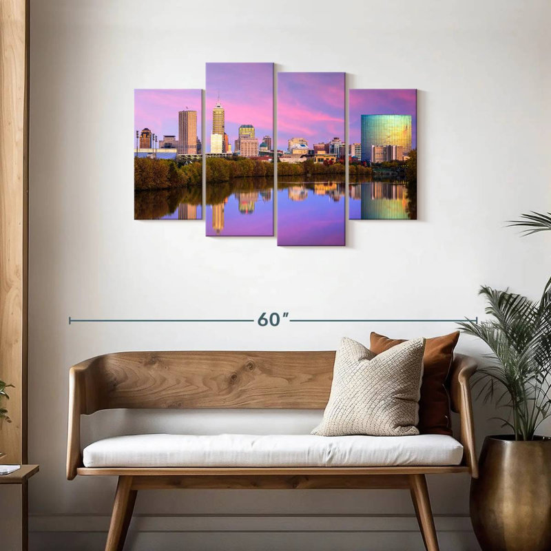 Nicci Indianapolis Skyline Reflection