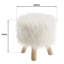 Solid + Manufactured Wood Accent Stool