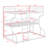 Metal Triple Bunk Bed For 3 Person, Full XL Over Twin XL Over Queen Size Bunk Bed With Long And Short Ladder-1328662981