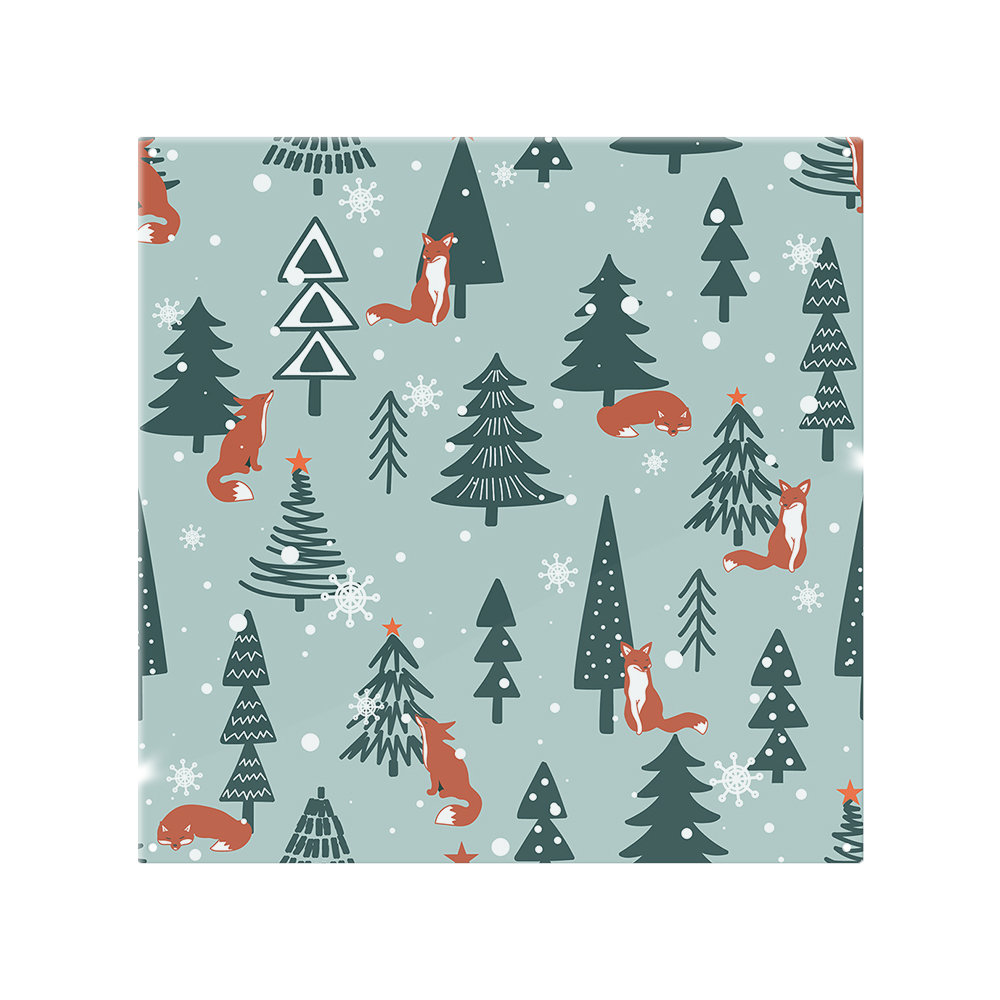 Fir-Trees Snow Dining Splash Back