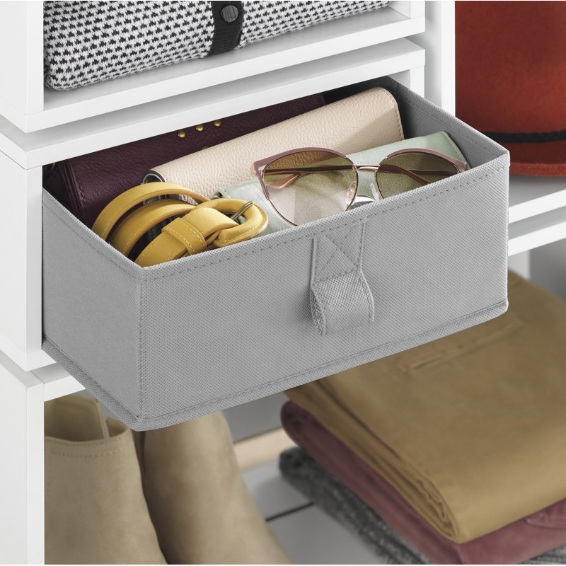 Whitmor Clip & Cube™ Fabric Storage Bin, Alloy