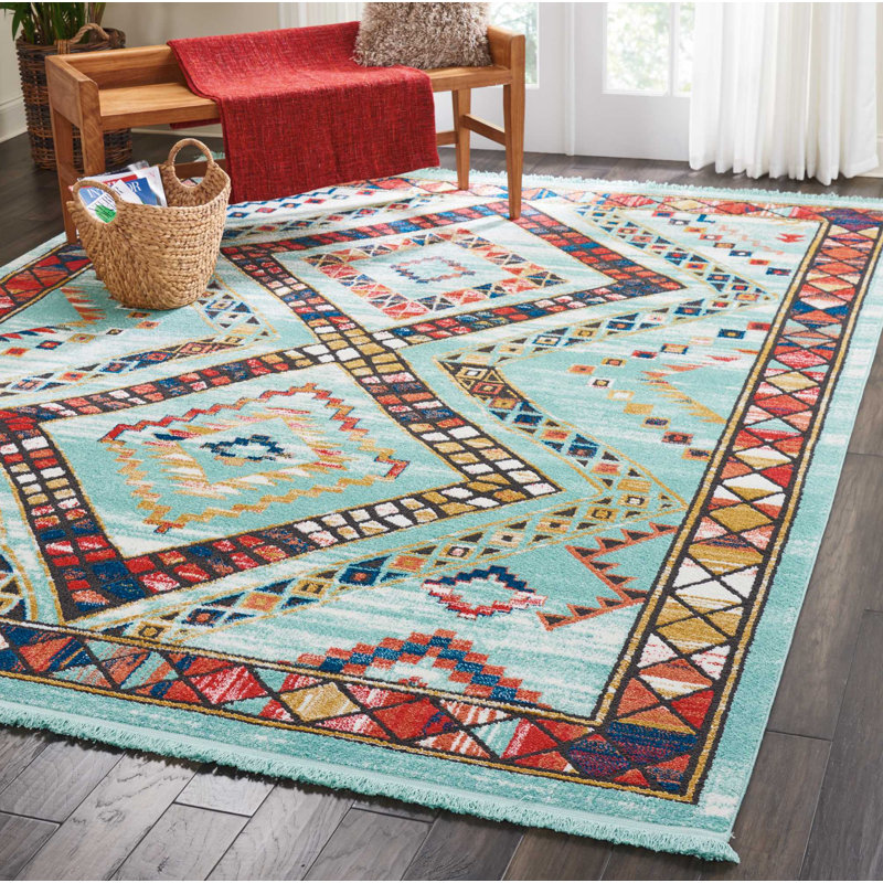 Pittsfield Southwestern Indoor Rug, Rectangle 3'11" x 6'2"