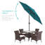 Parasol de marché extérieur robuste de 7,5 pi avec bouton-poussoir inclinable et manivelle en keven-634306045