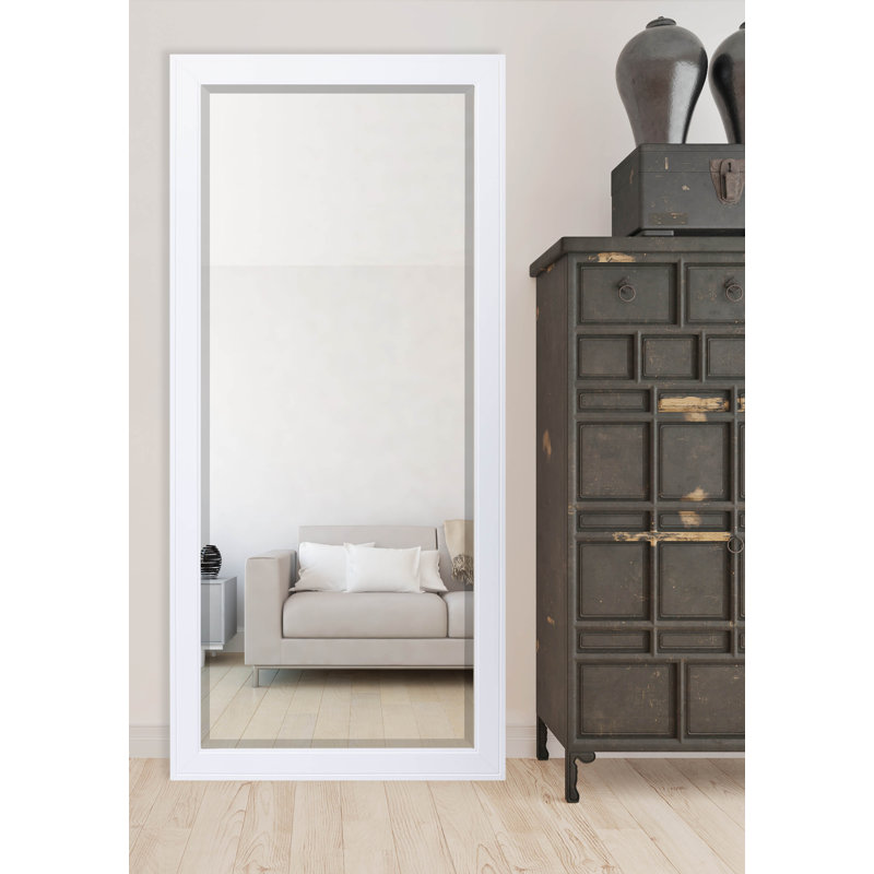 Miroir pleine longueur Hanon, Blanc, 71 po x 30,5 po