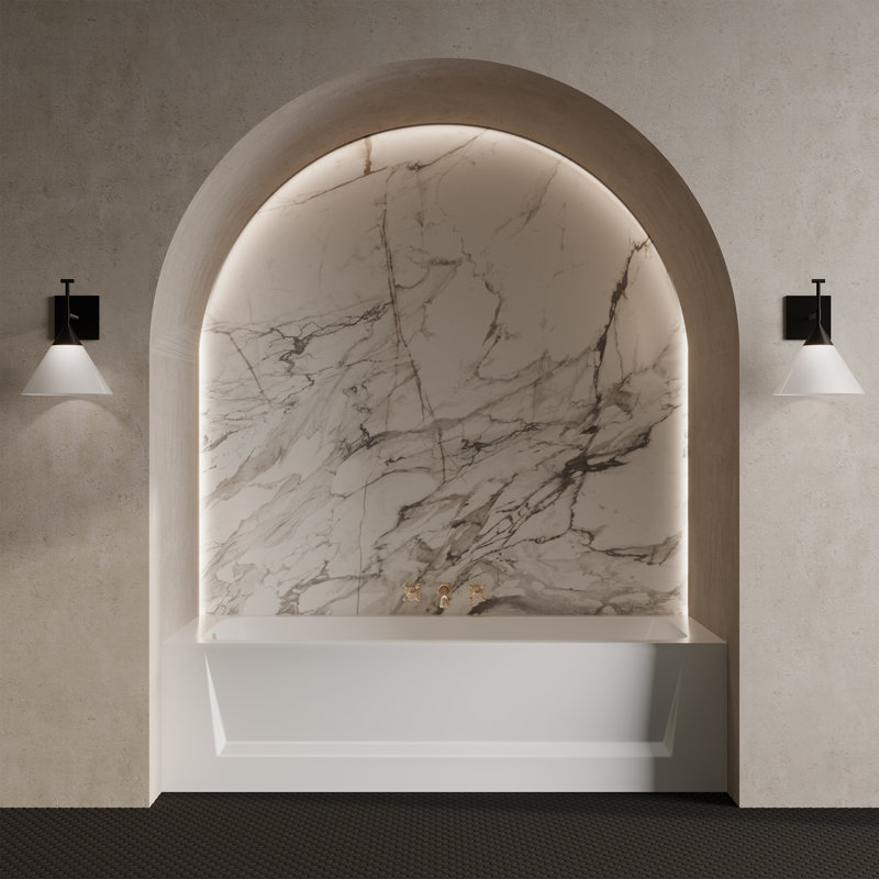 Baignoire en alcôve avec tablier 60 "x 30" Virage, Gauche