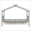 Lit simple en bois avec tiroirs, gris-129747094