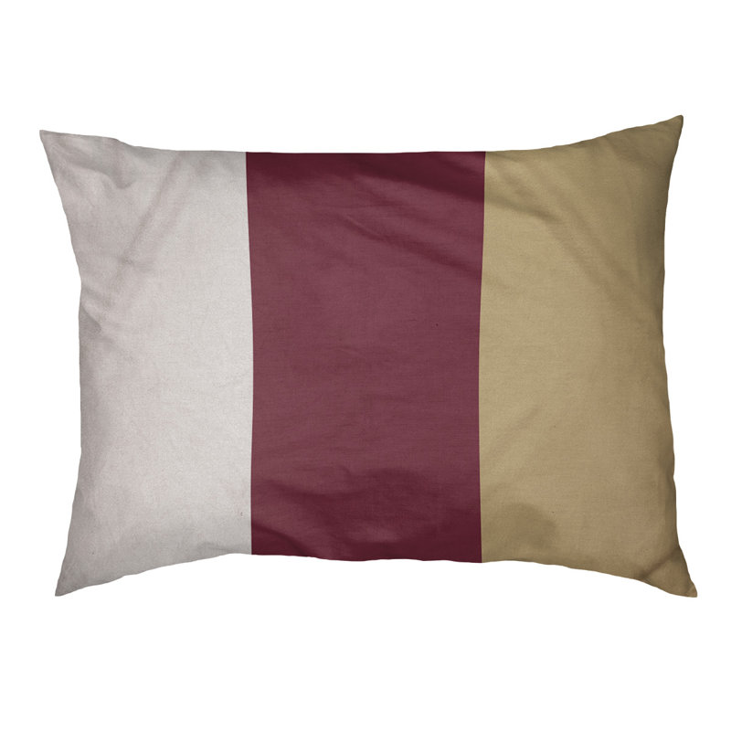 Coussin intérieur New England, Petit (l 28 po x P 18 po x H 6 po), Milieu grenat / doré