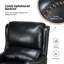 Fauteuil inclinable manuel en cuir véritable de 28,75 po de large Neliyah (ensemble de 2)-105356767