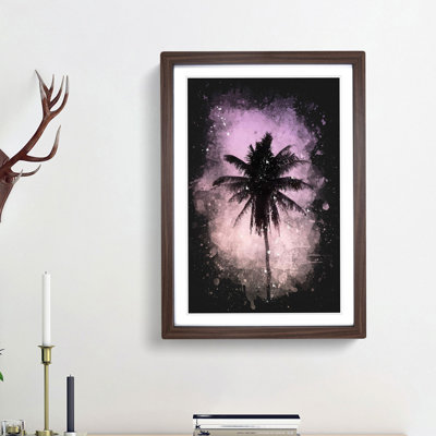 Summer Palm Tree - Framed Print