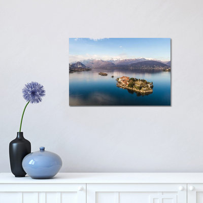 Sunset Over Isola Bella, Lake Maggiore, Italy by Matteo Colombo - Wrapped Canvas Print