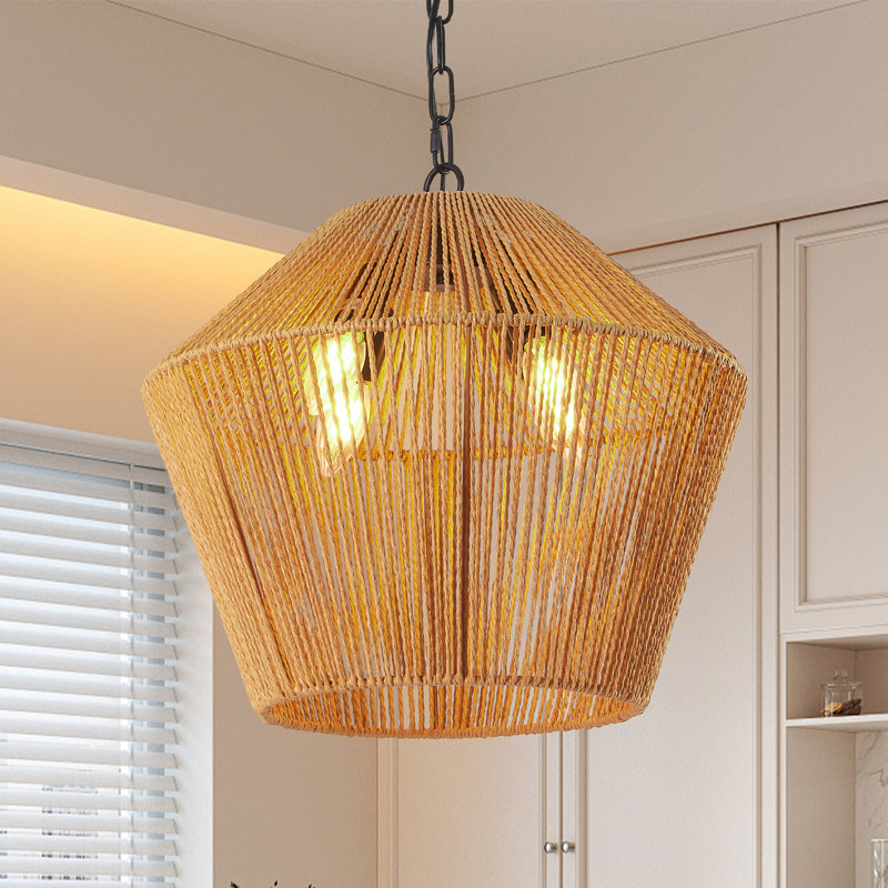 Luminaire suspendu en fer 4 lumières