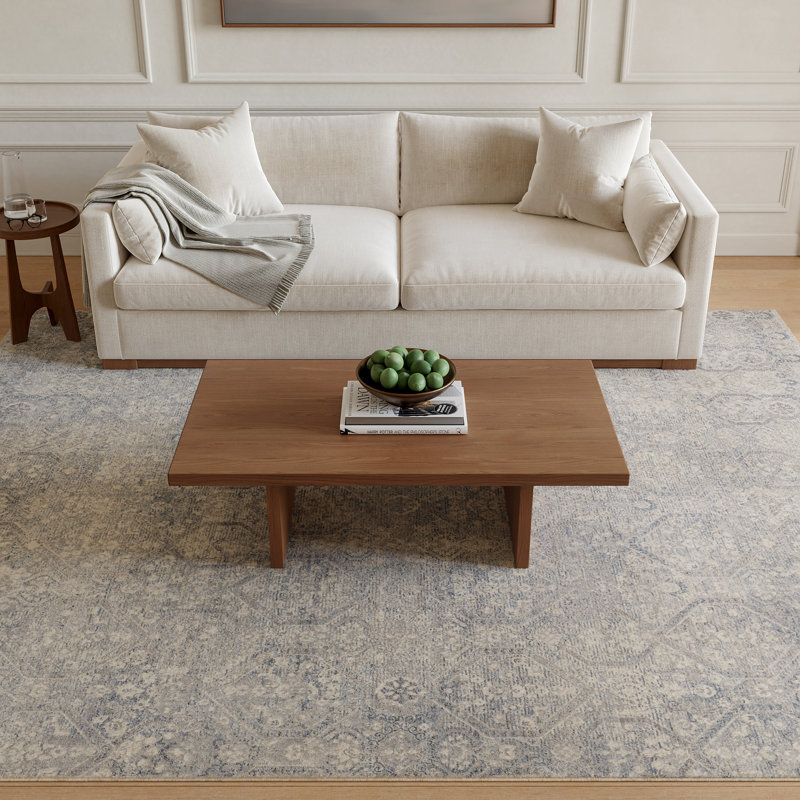 Tapis bleu rétro 9 pi x 12 pi Altair, Rectangle 9 pi x 12 pi