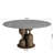 Amberly Luxury Modern Round Sintered Stone Dining Table Solid Wood Pedestal Kitchen Table For 2-8, One-step Installation-517018187-519124551-535997402
