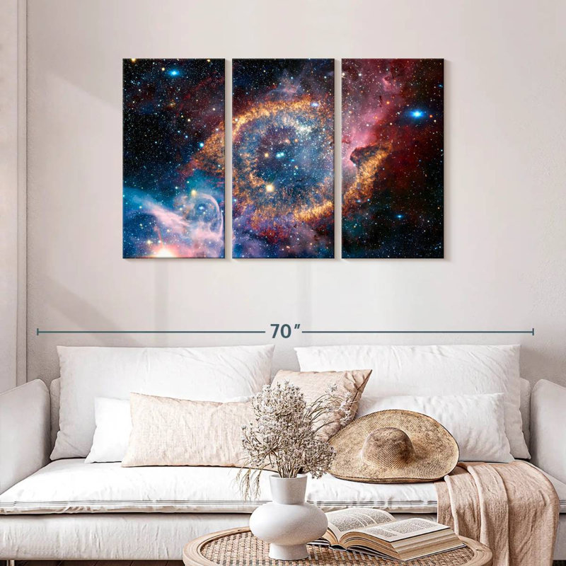 Oberle Helix Planetary Nebula, 28" H x 45" W