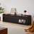 Mirod Modern TV Stand With Ample Storage,4 Drawer Design With Tempered Glass ,Built-In Charging Ports And Ambient LED Lighting ,Versatile For Any Decor Style-1998571570