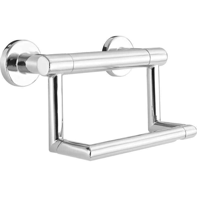 Bath Safety Wall Mounted Toilet Paper Holder, Chrome