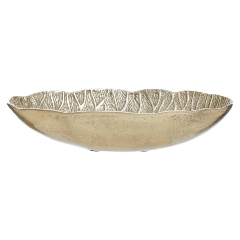 Richy Metal Decorative Bowl 1, Gold