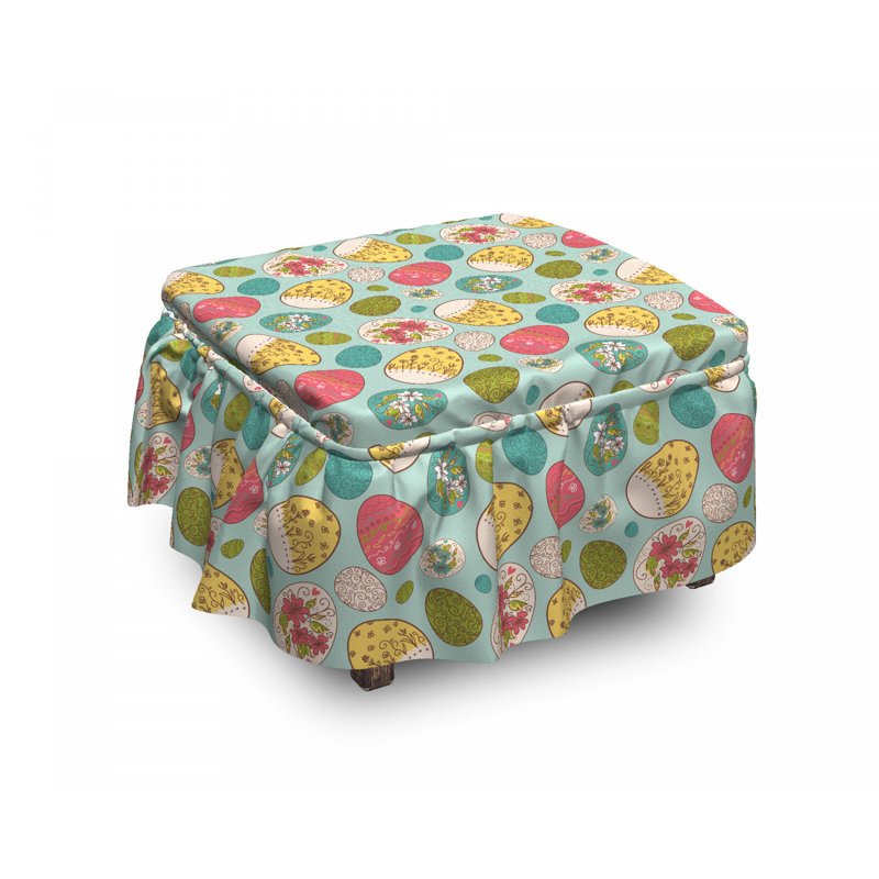 Box Cushion Ottoman Slipcover