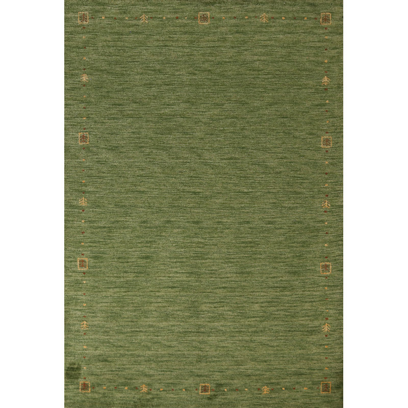 Tapis vert Gabbeh