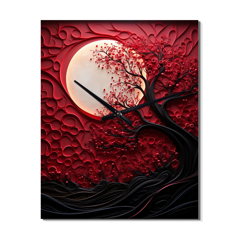 Adarah - Horloge murale lune, Petit