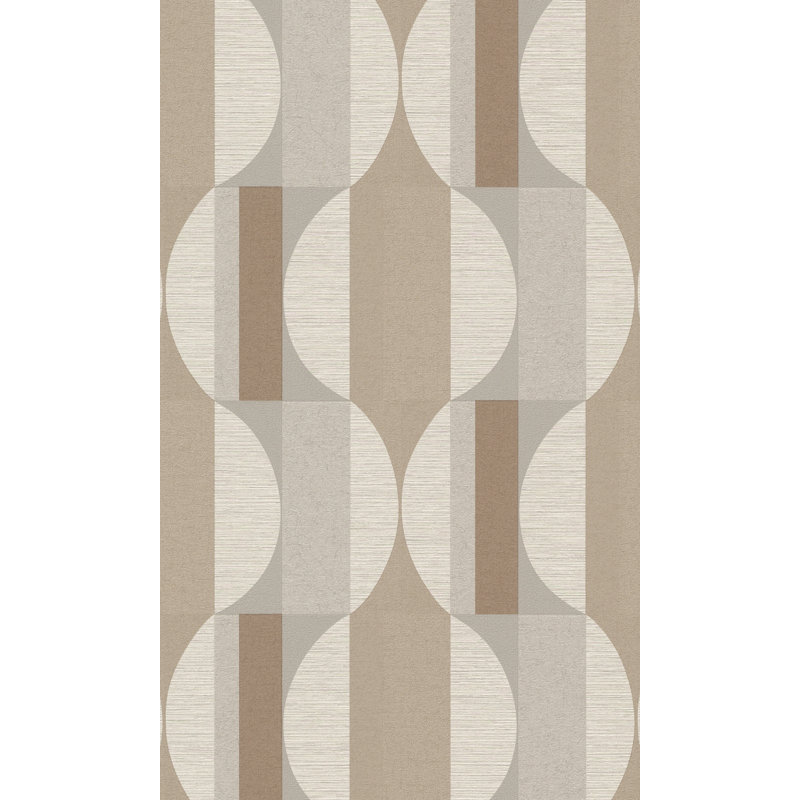 Papier peint semi-circulaire, Béton taupe