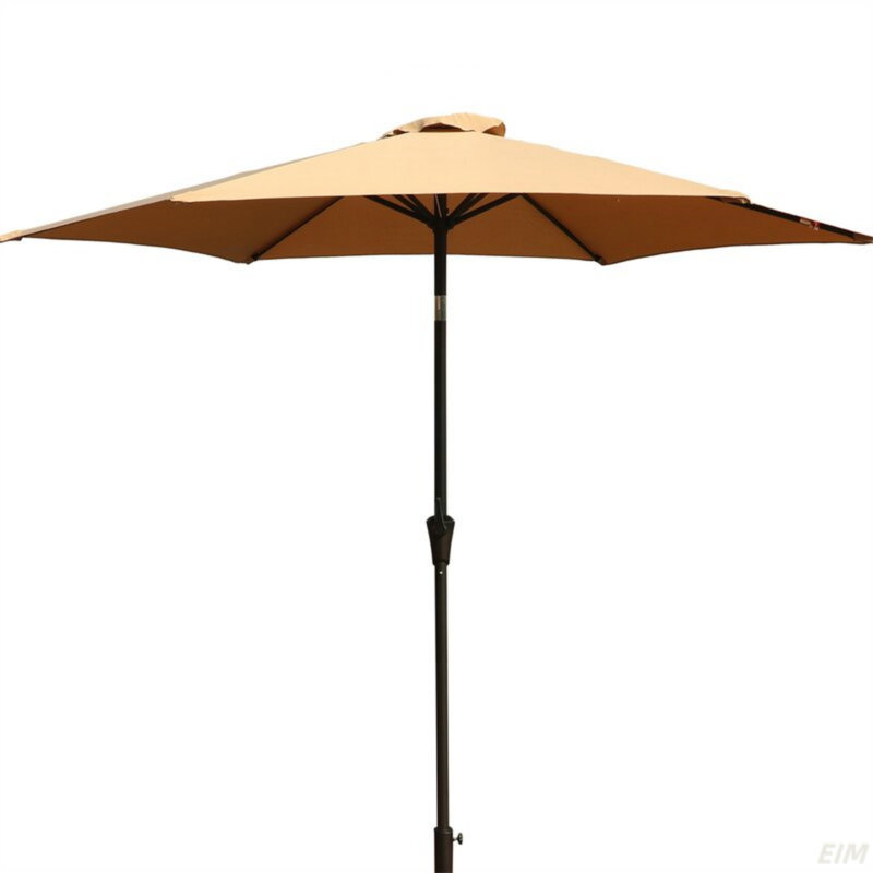 Parasol 9 'avec sac de transport, Taupe