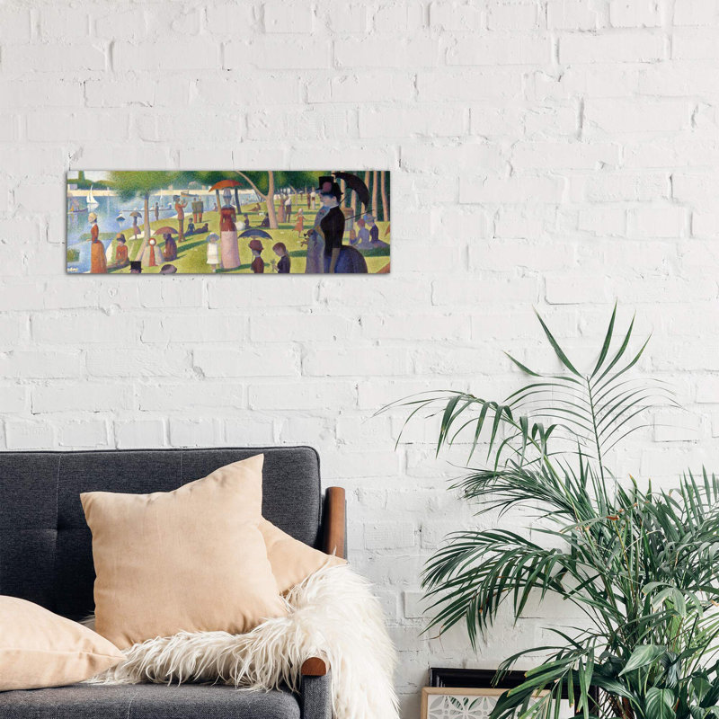 Sunday Afternoon On The Island Of La Grande Jatte by Georges Seurat - Wrapped Canvas Panoramic Painting